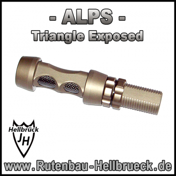 ALPS Rollenhalter Modell: Triangle Exposed - Farbe: Frosted Titanium